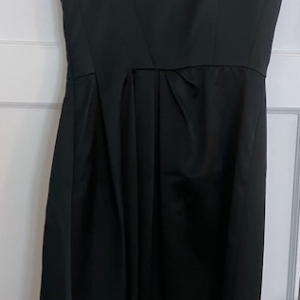Philosophy Di Alberta Ferretti Black Satin Cocktail Dress Size 6